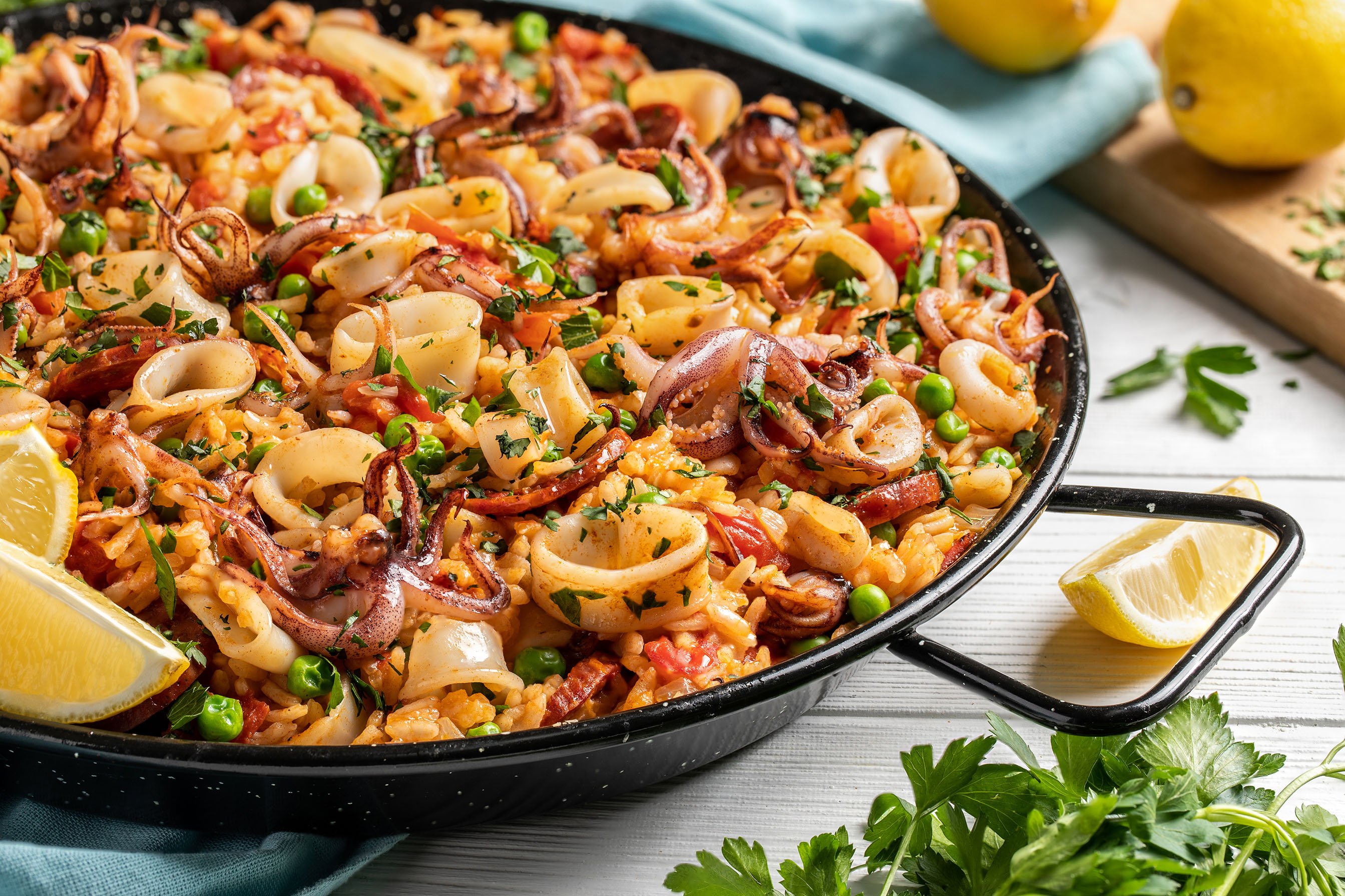 Recipe Calamari Paella